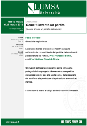 Come ti invento un partito