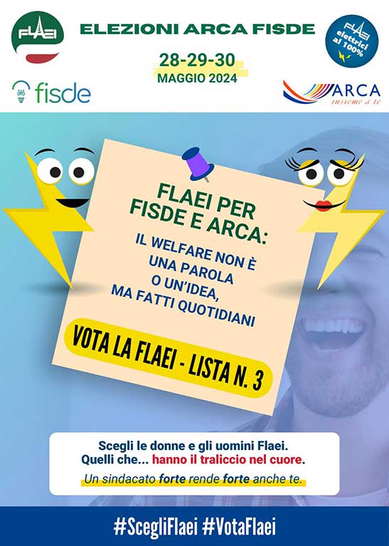 CAMPAGNA DI COMUNICAZIONE ELEZIONI FISDE E ARCA PER LA FLAEI-CISL a cura del professor Fabio Torriero