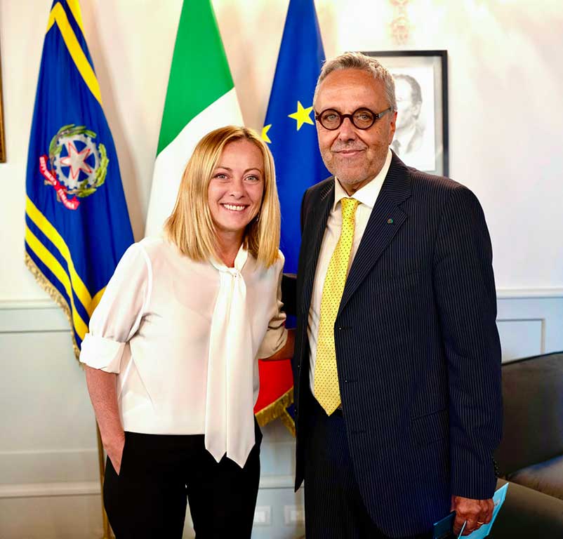 28 agosto 2024 col presidente del Consiglio Giorgia Meloni